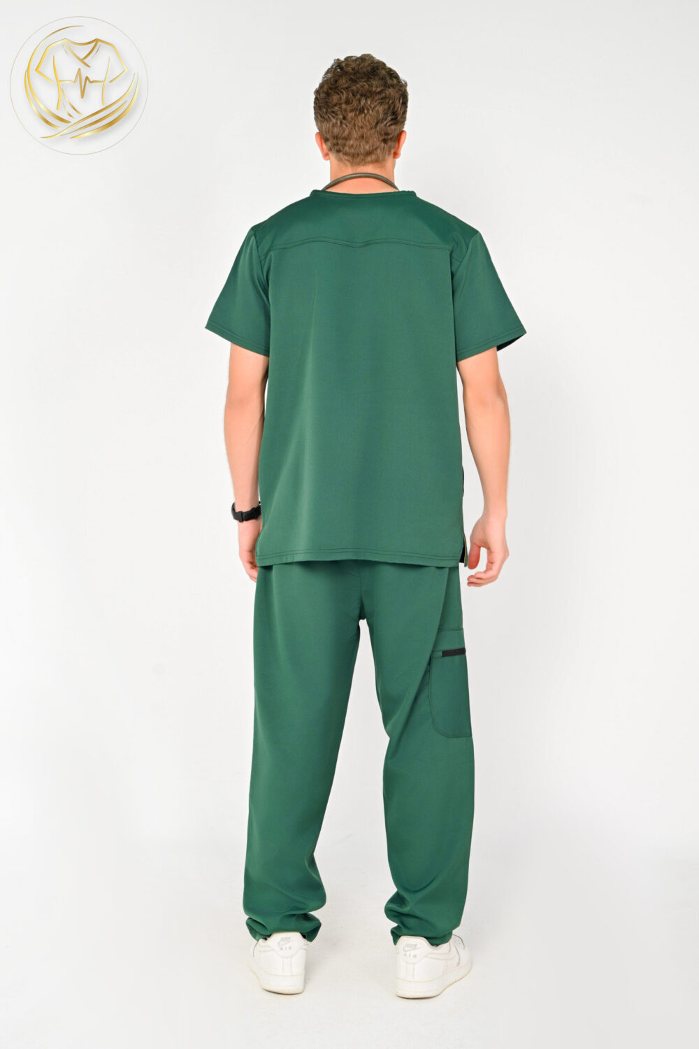 V-Neck Men Scrub Green - الصورة 3