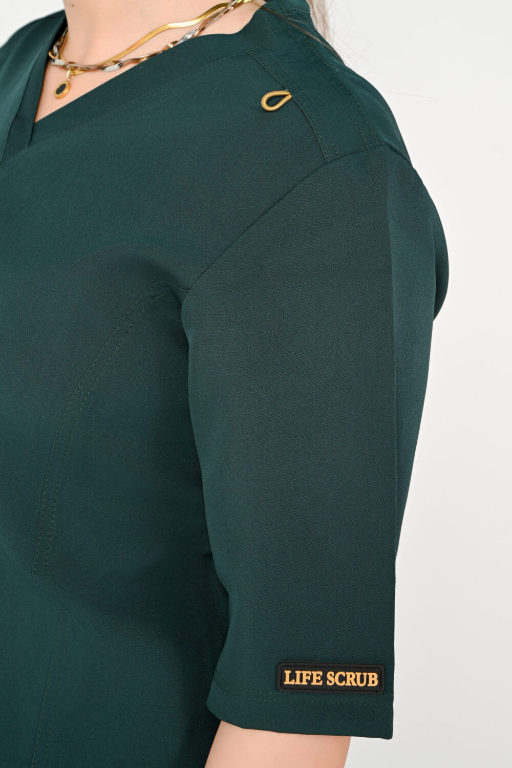 V-Neck Woman Scrub Green - الصورة 6