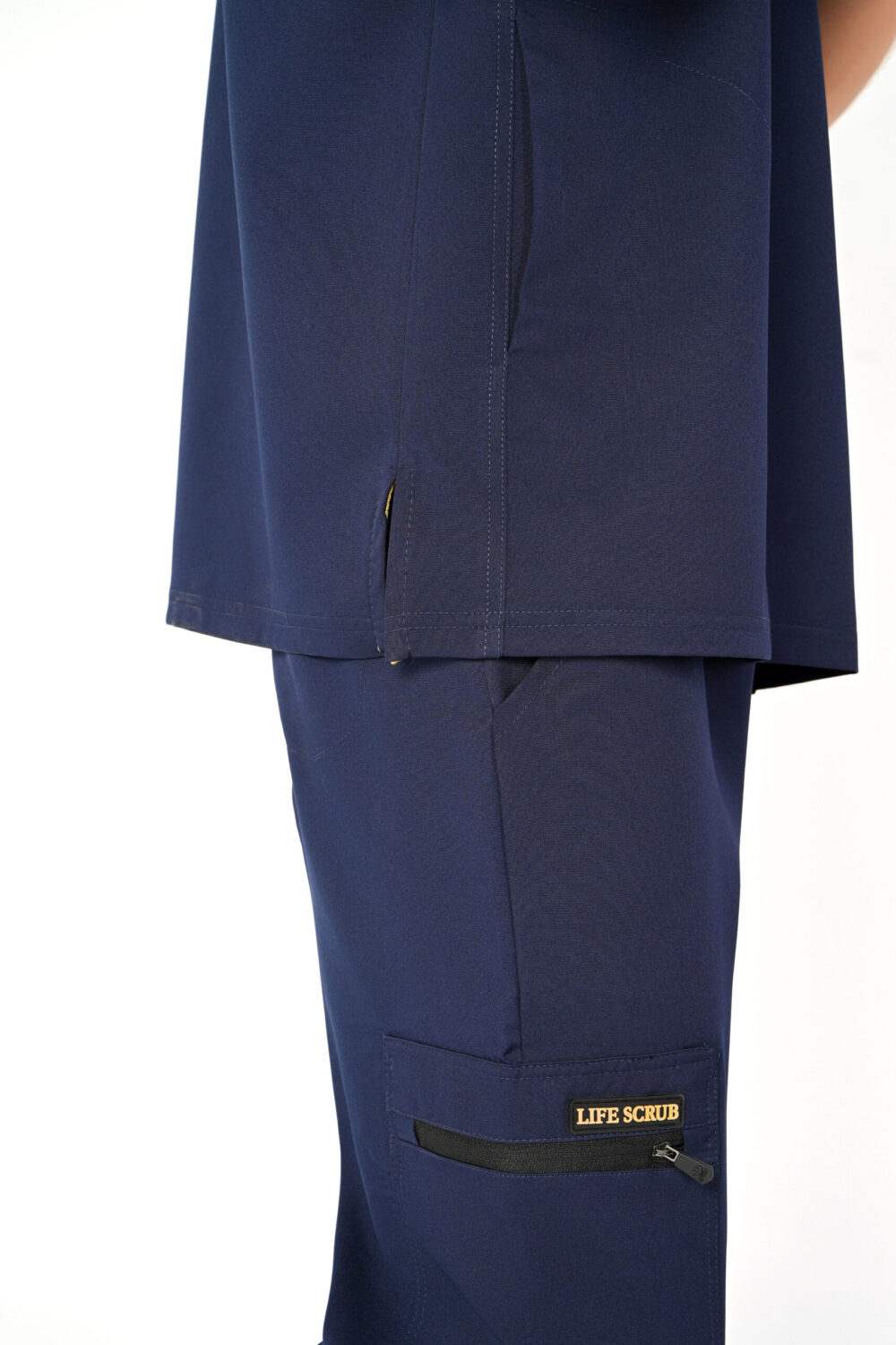 V-Neck Men Scrub Dark Blue - الصورة 6